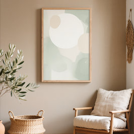 Póster Mínimo Japandi Resumen de arte de pared impreso