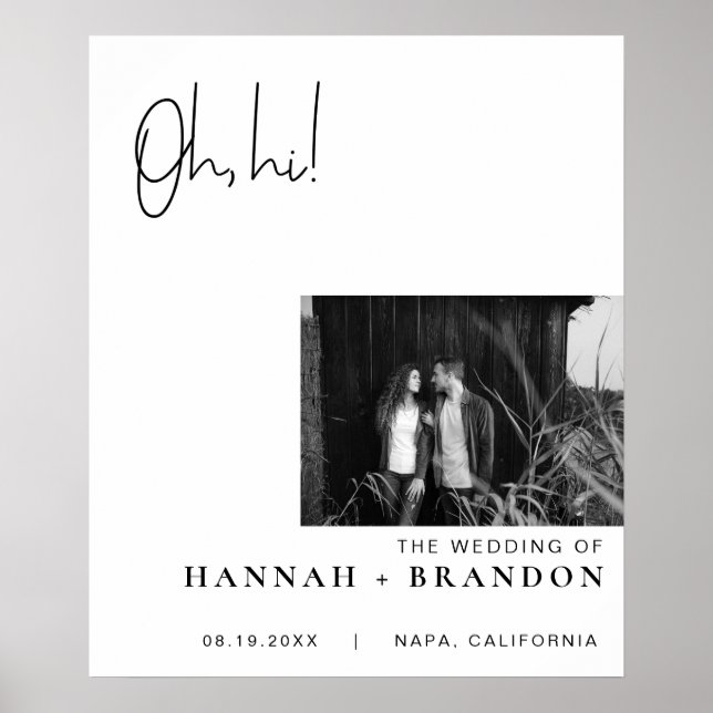 Póster Mínimo Moda moderna Typografía Boda clásico (Frente)