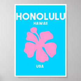 Póster MiniPoster - Honolulu Hawaii