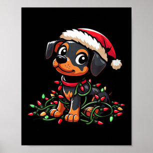 Póster Ministra de mujeres Navidades de Pinscher iluminan