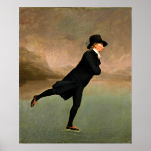 Póster Ministro de Patinaje, por Henry Raeburn (c. 1790)