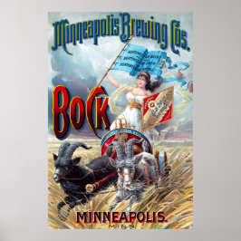 Póster Minneapolis Cos. Bock Beer