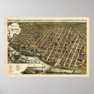 Póster Minneapolis, Minnesota (1891)