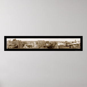 Póster Minneapolis MN Skyline Photo 1911