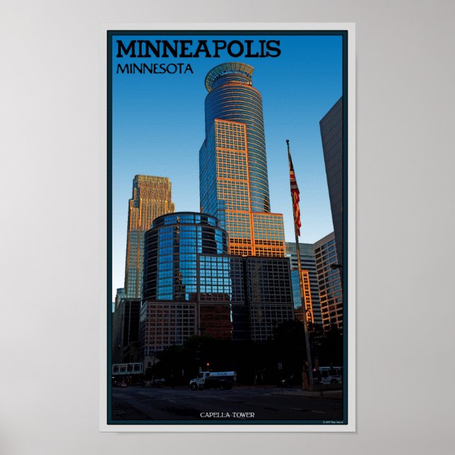 Póster Minneapolis - Torre Capella (Frente)