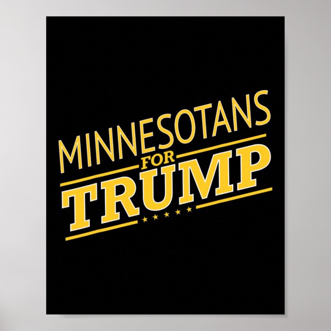 Póster Minnesota For Trump - Second President Election  (Frente)