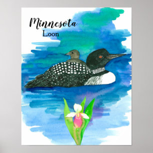 Póster Minnesota Leche Frecuente Bebé Agua para Aves