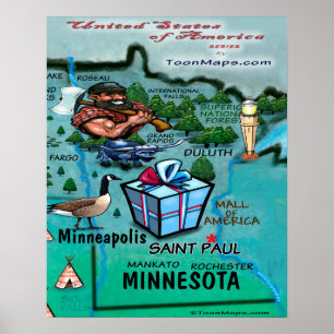 Póster Minnesota USA