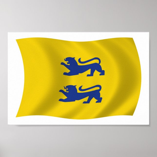 Póster Minoría danesa del Poster de bandera de Schleswig  (Frente)
