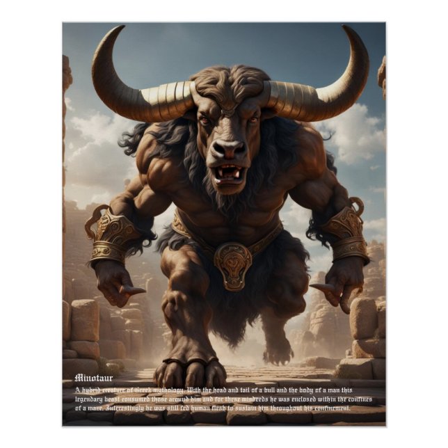 Póster Minotauro (Anverso)
