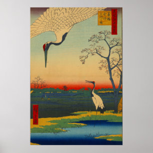 Póster Minowa Kanasugi Mikawashima - Hiroshige Ando - 185