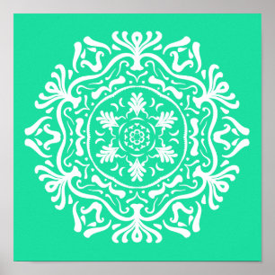 Póster Minty Mandala
