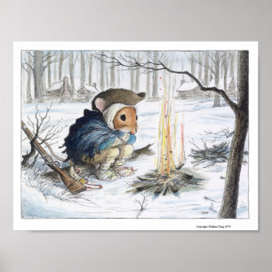 Póster Minuteman en Valley Forge Print por Wallace Tripp