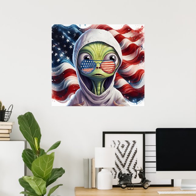 Póster Mira América  (Oficina en casa)