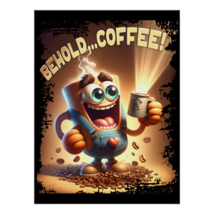 Póster ¡Mira... café!