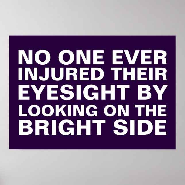 Póster Mira el lado positivo (Frente)