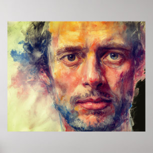 Póster Mira estos ojos en este hombre en esta pared