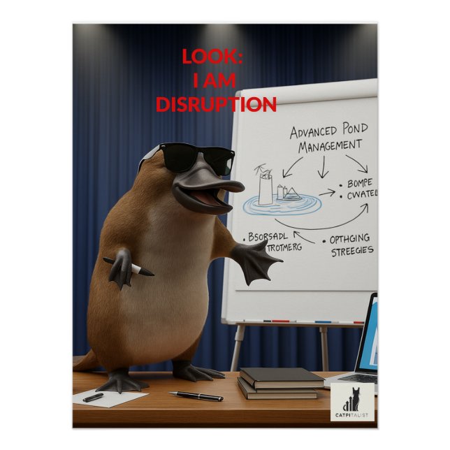 Póster Mira, Estoy Perturbada (Anverso)