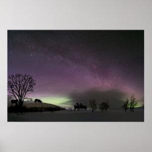 Póster "Mira hacia atrás". Poster de línea de borde