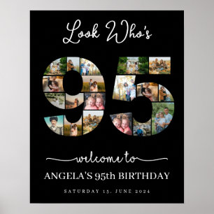Póster mira quién es el collage de fotos de 95 años