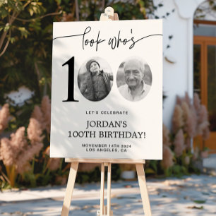 Póster Mira quién tiene 100   Foto 100.ª Bienvenida de cu