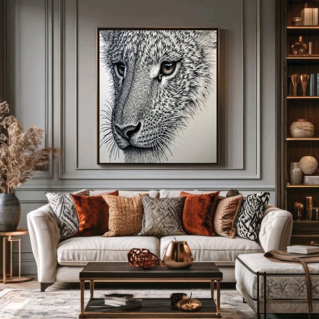 Póster Mirada detallada de lobo (Subido por el creador)