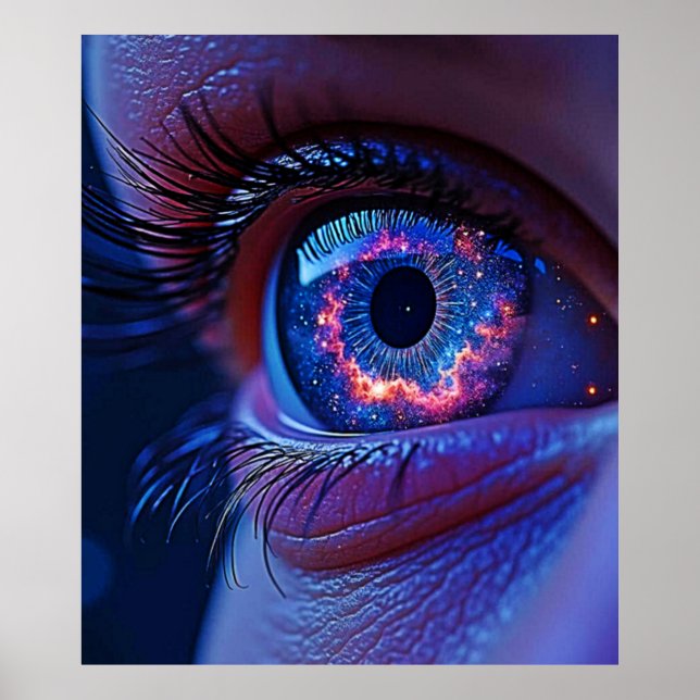 Póster Mirada estelar cósmica (Frente)