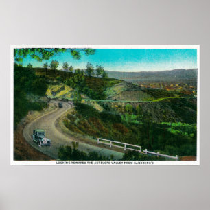 Póster Mirada hacia el valle del antílope de Sandberg