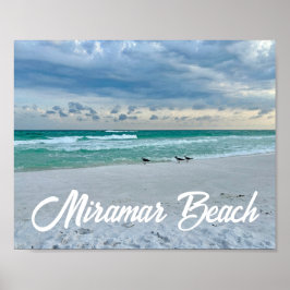 Póster Miramar Beach Florida Hermosa fotografía oceánica