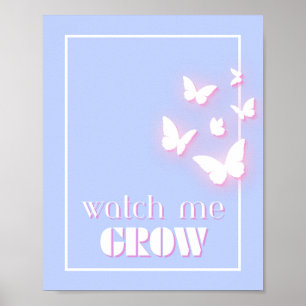 Póster Mírame crecer, Motivacional, Inspirador, Preppy