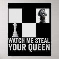Mírame robar tu regalo de Queen Funny Chess Board