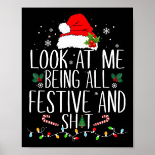 Póster Mírame siendo todo festivo y divertido en Navidad