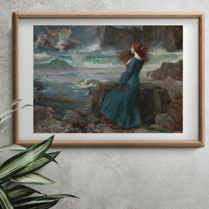 Póster Miranda de John William Waterhouse