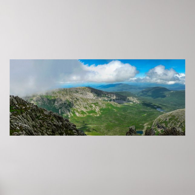 Póster Mirando a la cuenca, Parque Estatal Baxter, Maine (Frente)