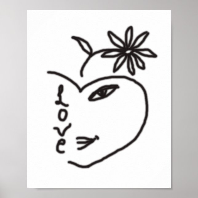 Póster Mirando a través del corazón (Frente)