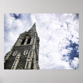 Póster Mirando al cielo en Christchurch Poster