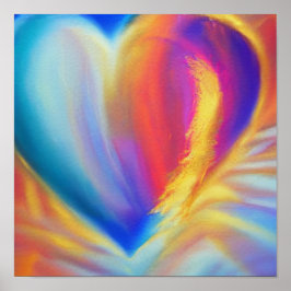 Póster Mirando el corazón de la pasión