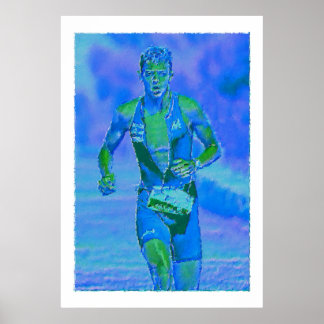 Póster Mirando fuerte