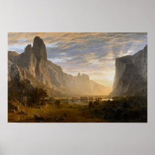 Póster Mirando hacia abajo en Yosemite Valley por impresi