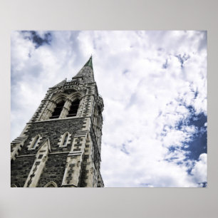 Póster Mirando hacia el cielo en el cartel de Christchurc
