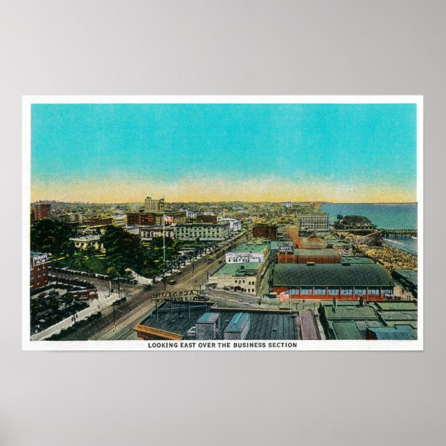Póster Mirando hacia el Este por la Sección de Negocios,  (Frente)