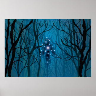 Póster Mirando hacia el poster vacío