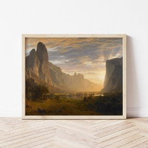 Póster Mirando hacia el valle de Yosemite   Albert Bierst