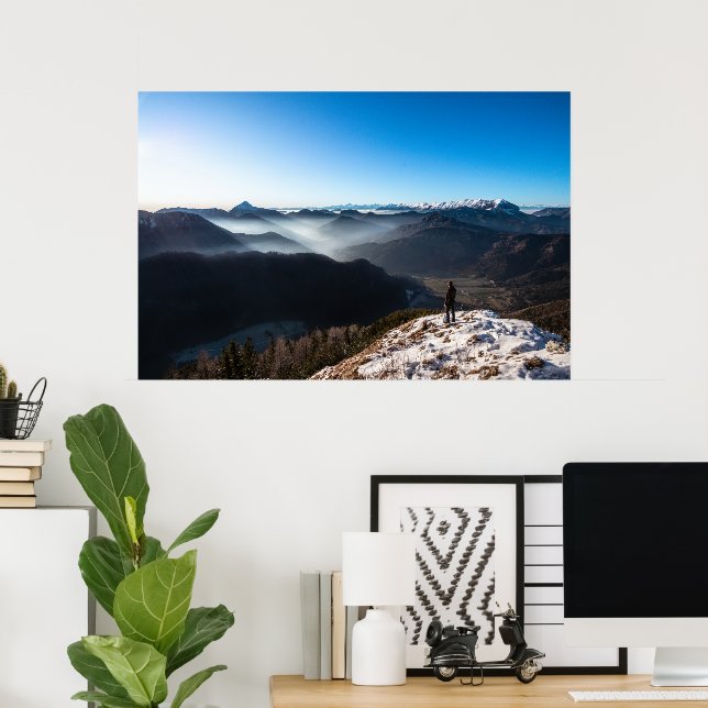 Póster Mirando nuevos horizontes (Oficina en casa)