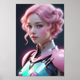 Póster Mirando suavemente