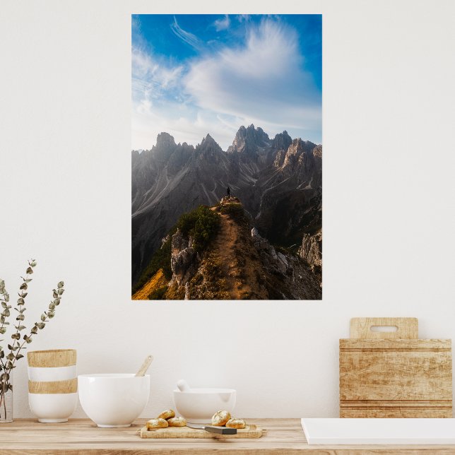 Póster Mirando una grandeza de Cadini di Misurina (Cocina)