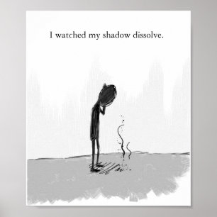 Póster miré mi sombra disolver