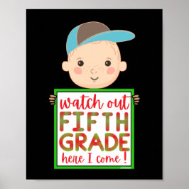 Póster MIREN A QUINTO GRADO AQUÍ ME VOY gracioso lindo