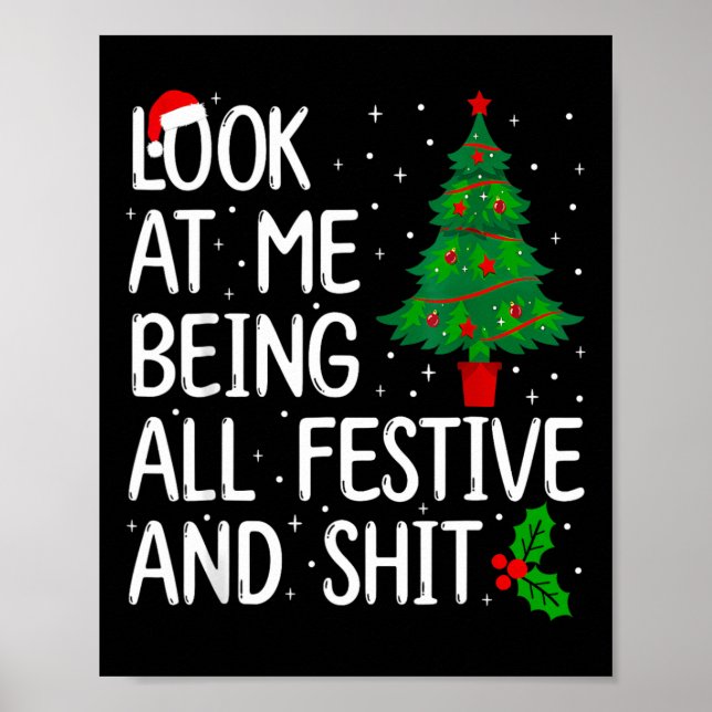 Póster Mírenme Siendo Todos Festividades Y Navidades (Frente)