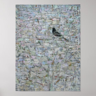 Póster Mirlo en el árbol 2012